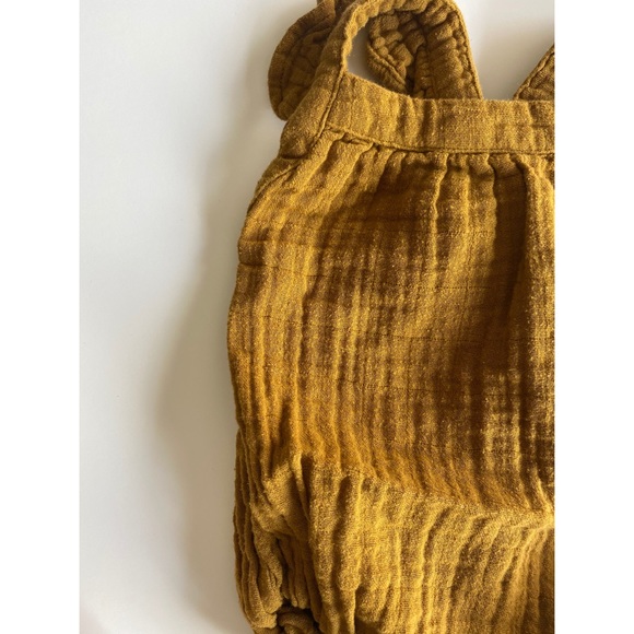 City Mouse Cross-back Muslin Romper/Bubble - Picture 3 of 3